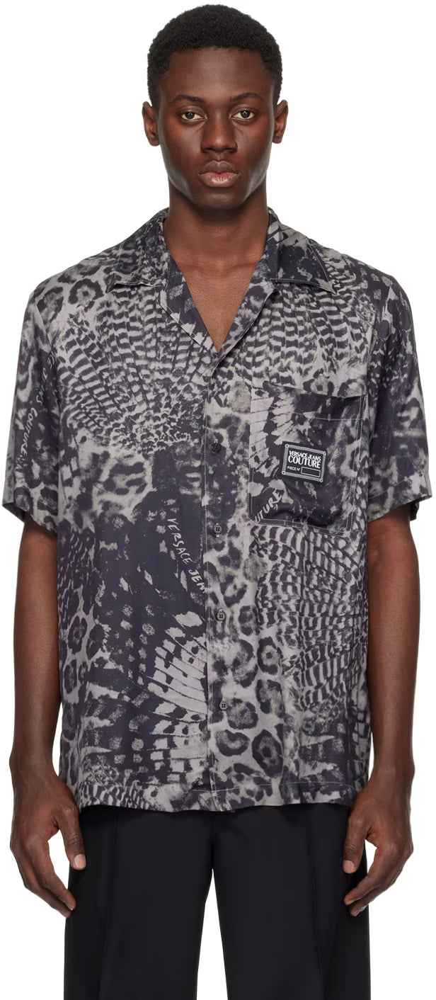 Black & Gray Animalier Shirt