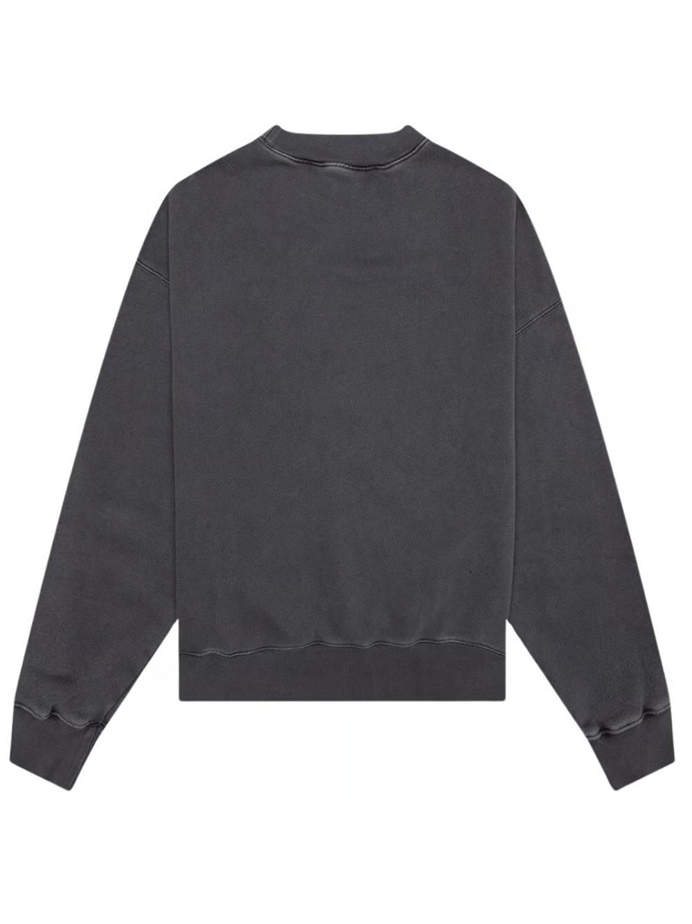 Palm Angels Curved Logo Washed Sweatshirt in Black
