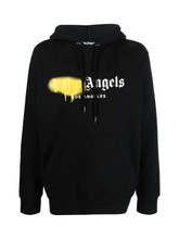Palm Angels LA Spray Paint Logo Black Hoodie
