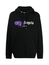 Palm Angels London Spray Paint Logo Black Hoodie