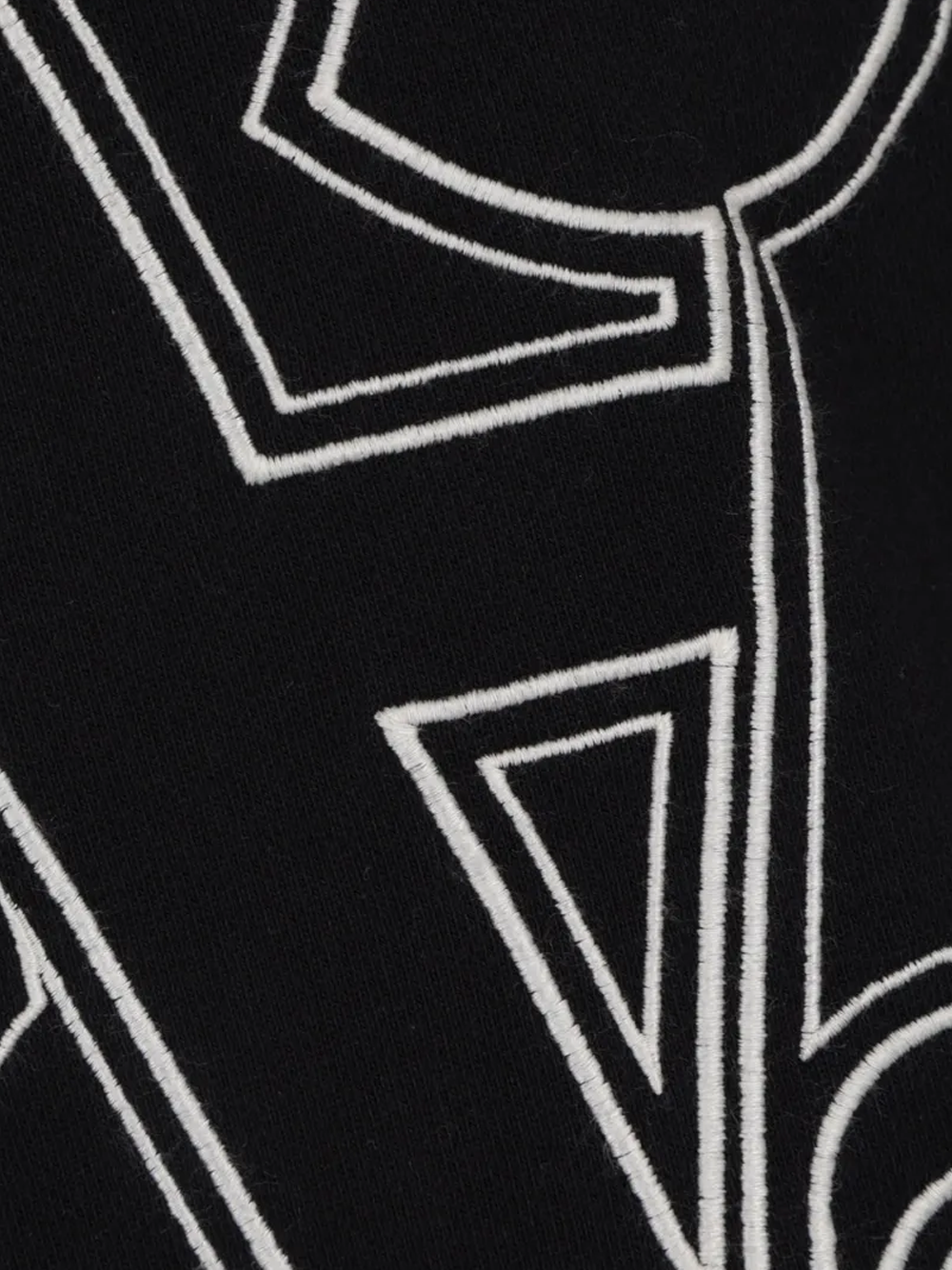 Palm Angels Monogram Statement Logo Black Hoodie