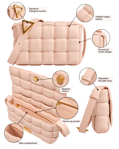 Padded Cassette Bag in Nappa