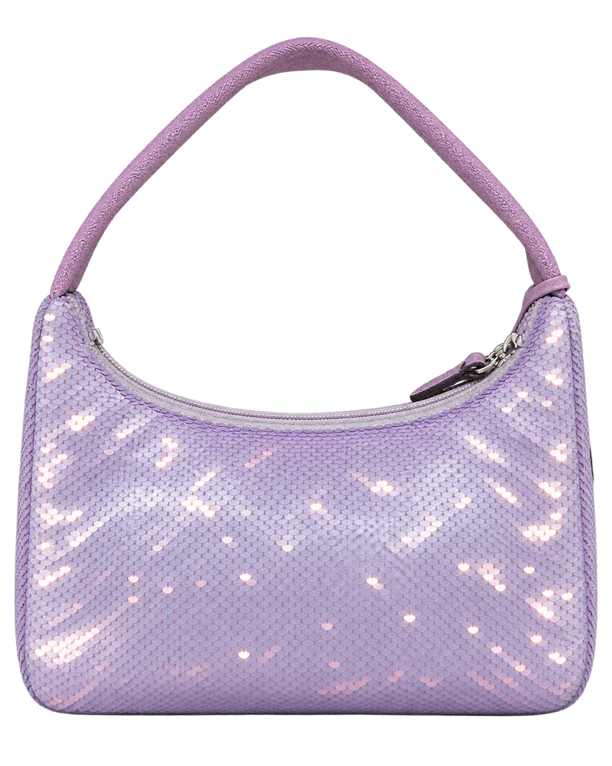 Paillettes Sequin Mini Re-Edition 2000 Bag Lilium Black