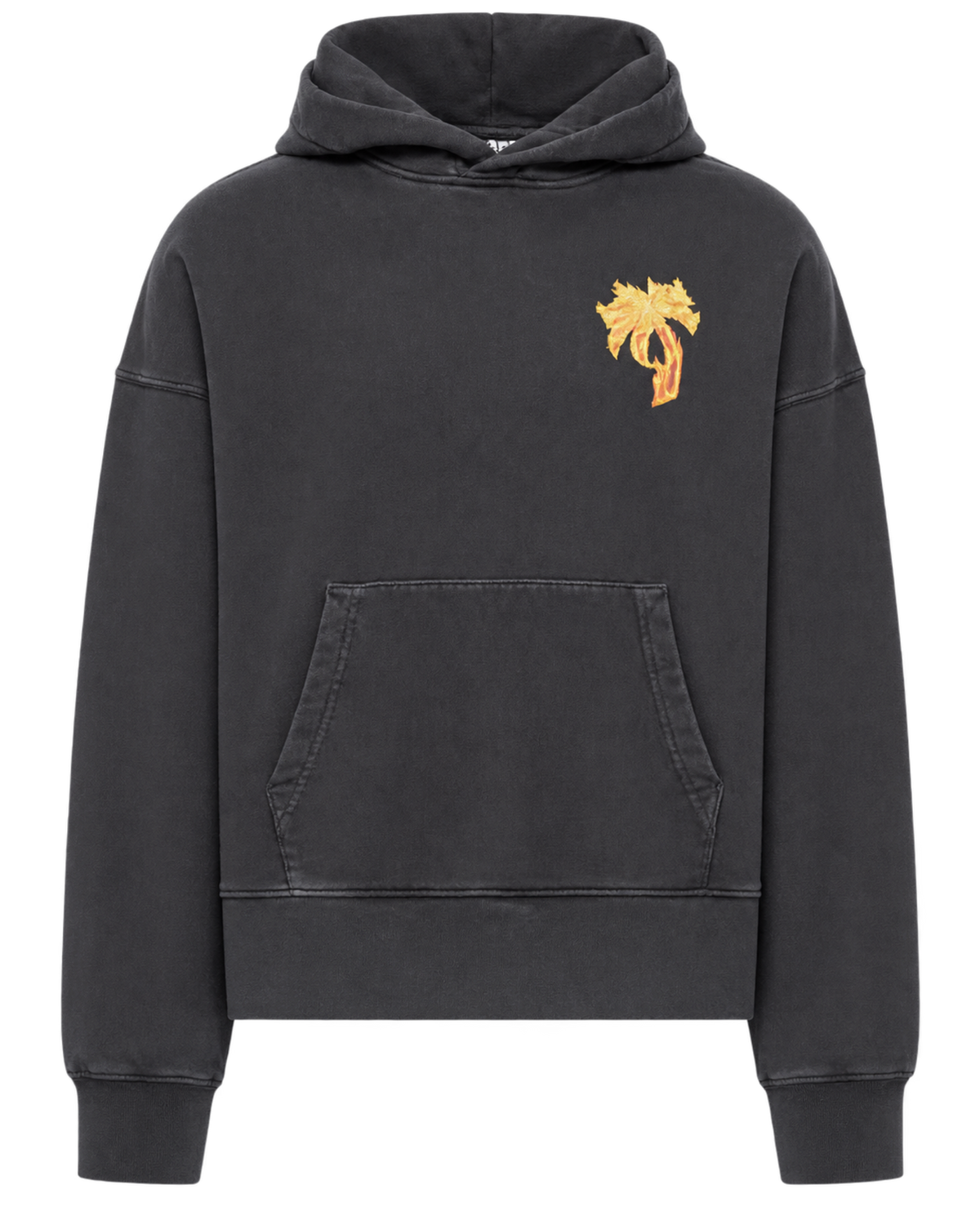Palm Angels Burning Palm Cotton Hoodie