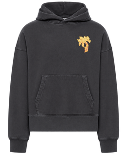 Palm Angels Burning Palm Cotton Hoodie