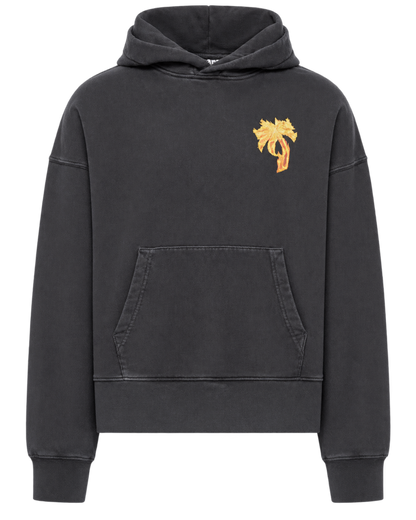Palm Angels Burning Palm Cotton Hoodie