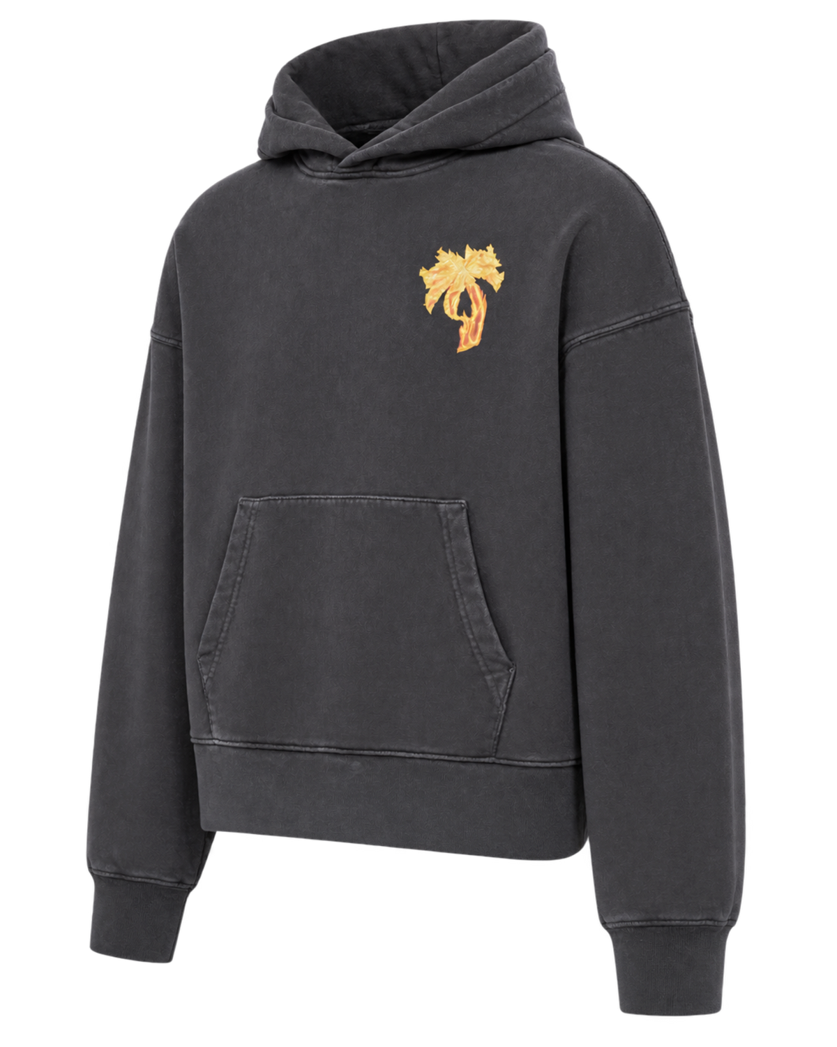 Palm Angels Burning Palm Cotton Hoodie