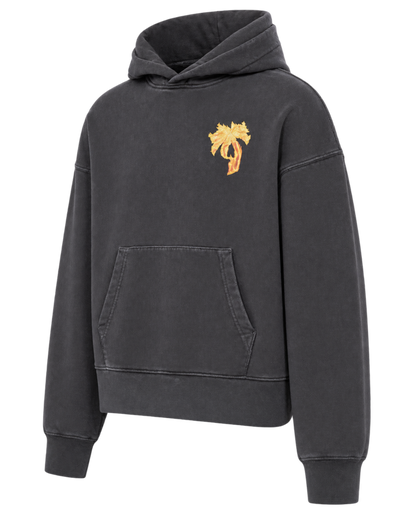 Palm Angels Burning Palm Cotton Hoodie