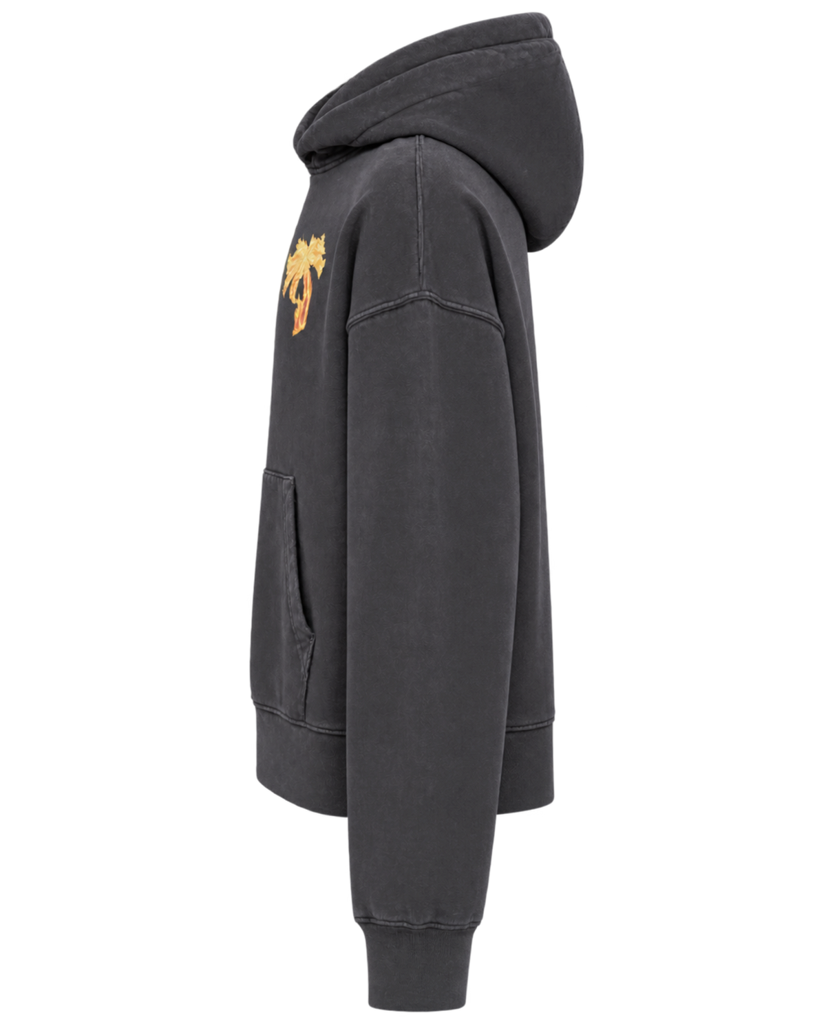 Palm Angels Burning Palm Cotton Hoodie