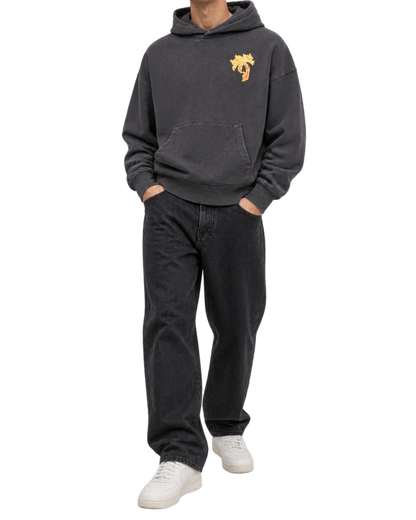 Palm Angels Burning Palm Cotton Hoodie