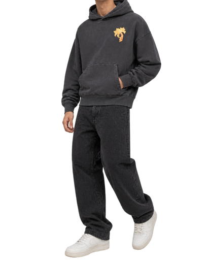 Palm Angels Burning Palm Cotton Hoodie