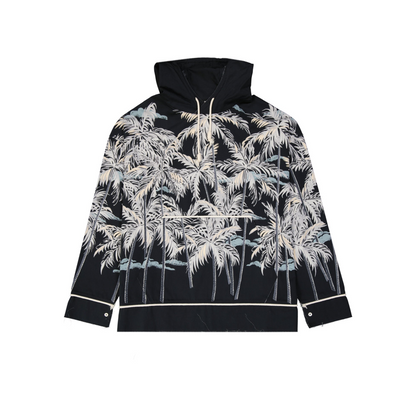 Palm Angels Hooded Printed Shirt