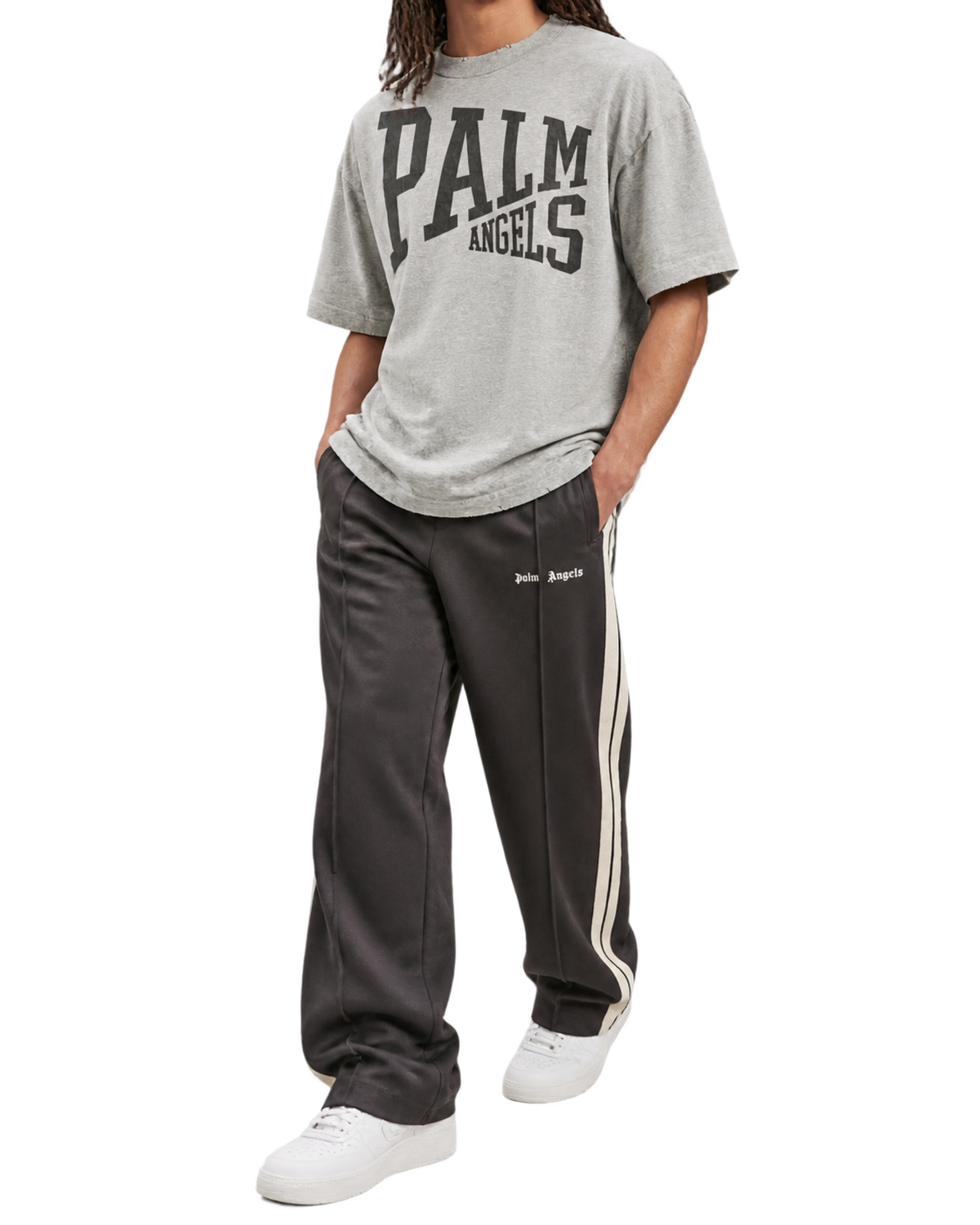 Palm Angels logo-print crew-neck T-shirt