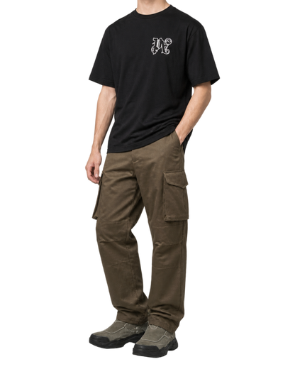 Palm Angels PA logo-embroidered T-shirt
