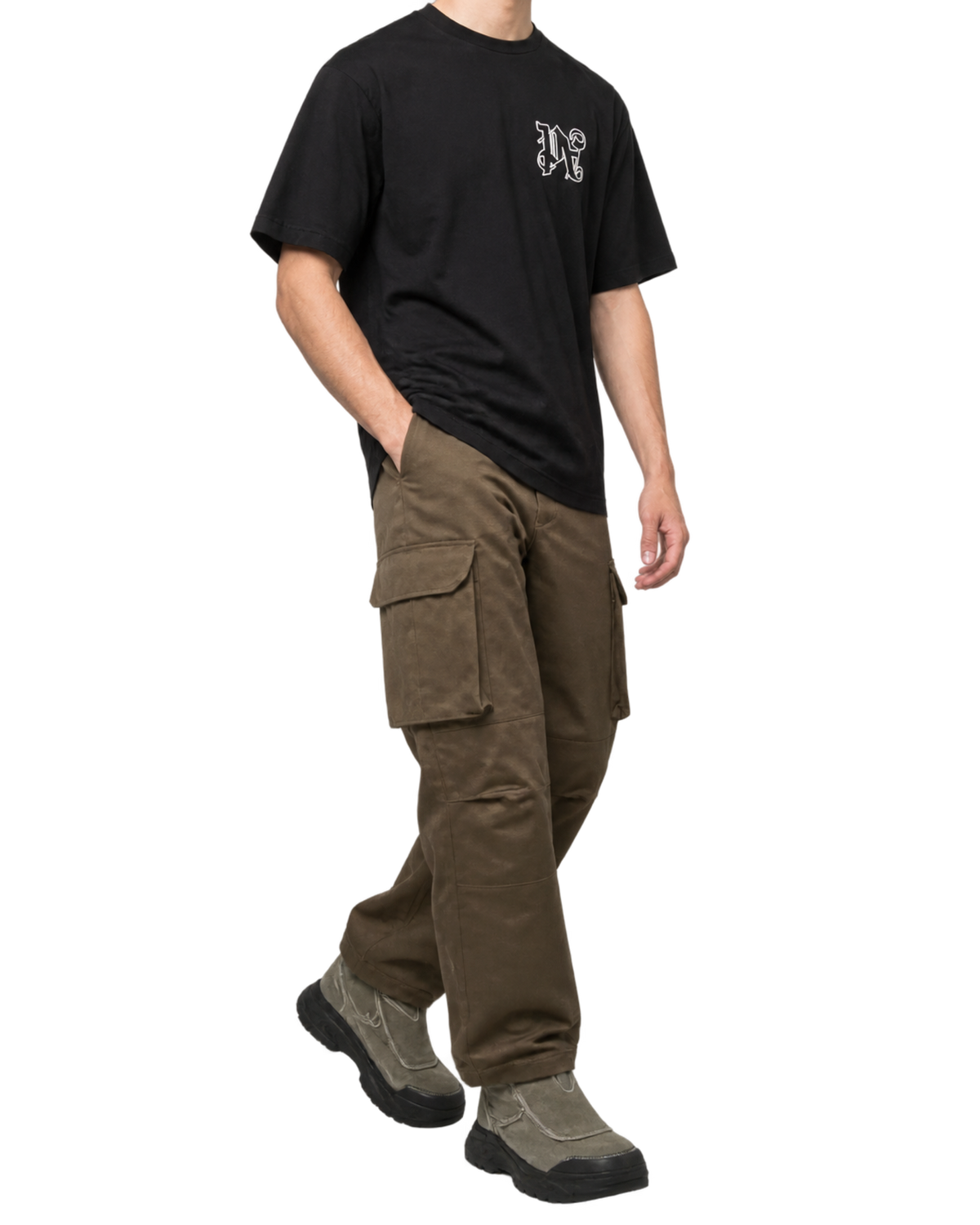 Palm Angels PA logo-embroidered T-shirt