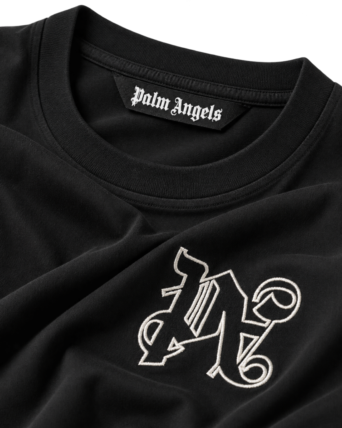 Palm Angels PA logo-embroidered T-shirt