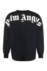 Palm Angels Classic Back Logo Oversized Black L/S Tee