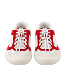 Patent Leather-Mesh Speedrock Sneakers