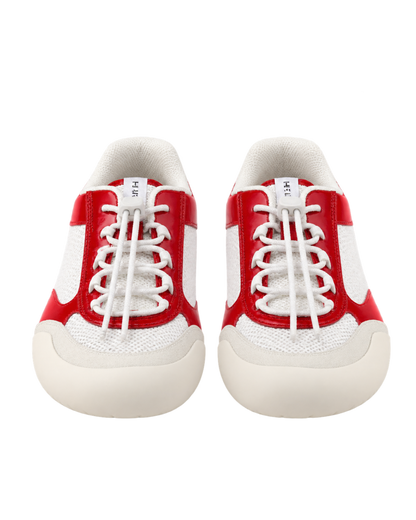 Patent Leather-Mesh Speedrock Sneakers