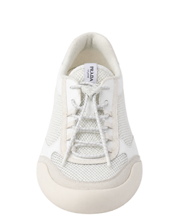 Patent Leather-Mesh Speedrock Sneakers