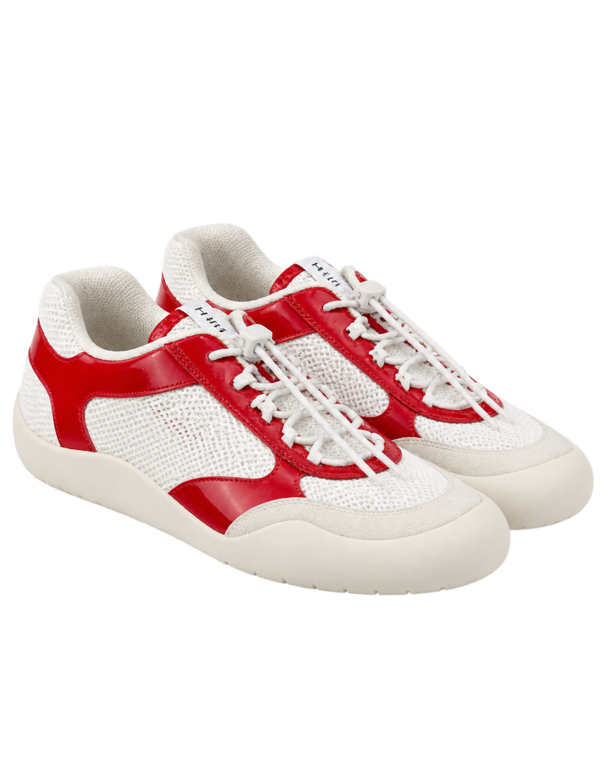Patent Leather-Mesh Speedrock Sneakers