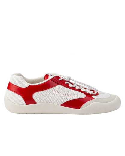 Patent Leather-Mesh Speedrock Sneakers
