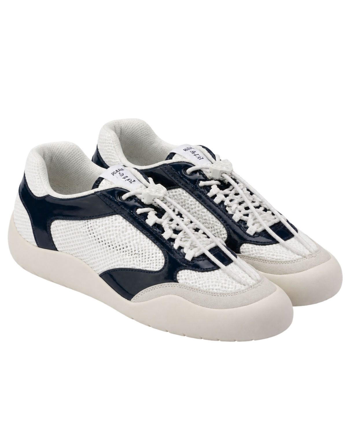 Patent Leather-Mesh Speedrock Sneakers