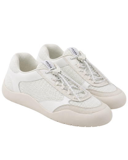 Patent Leather-Mesh Speedrock Sneakers