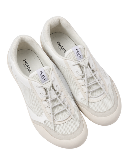 Patent Leather-Mesh Speedrock Sneakers