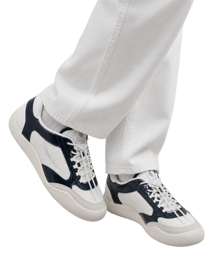Patent Leather-Mesh Speedrock Sneakers