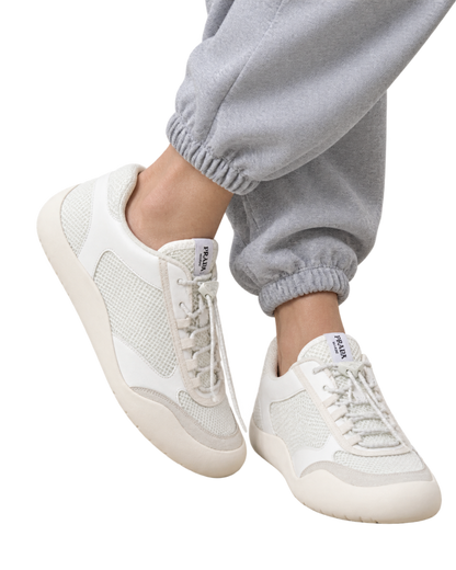 Patent Leather-Mesh Speedrock Sneakers