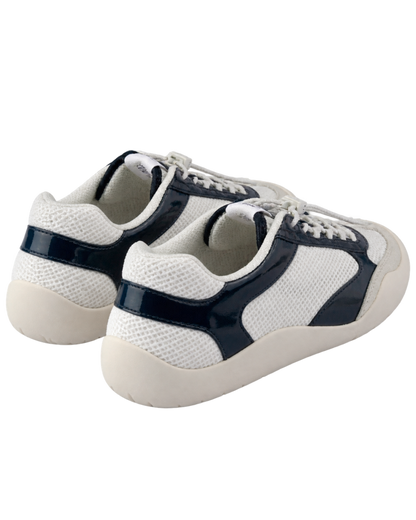 Patent Leather-Mesh Speedrock Sneakers