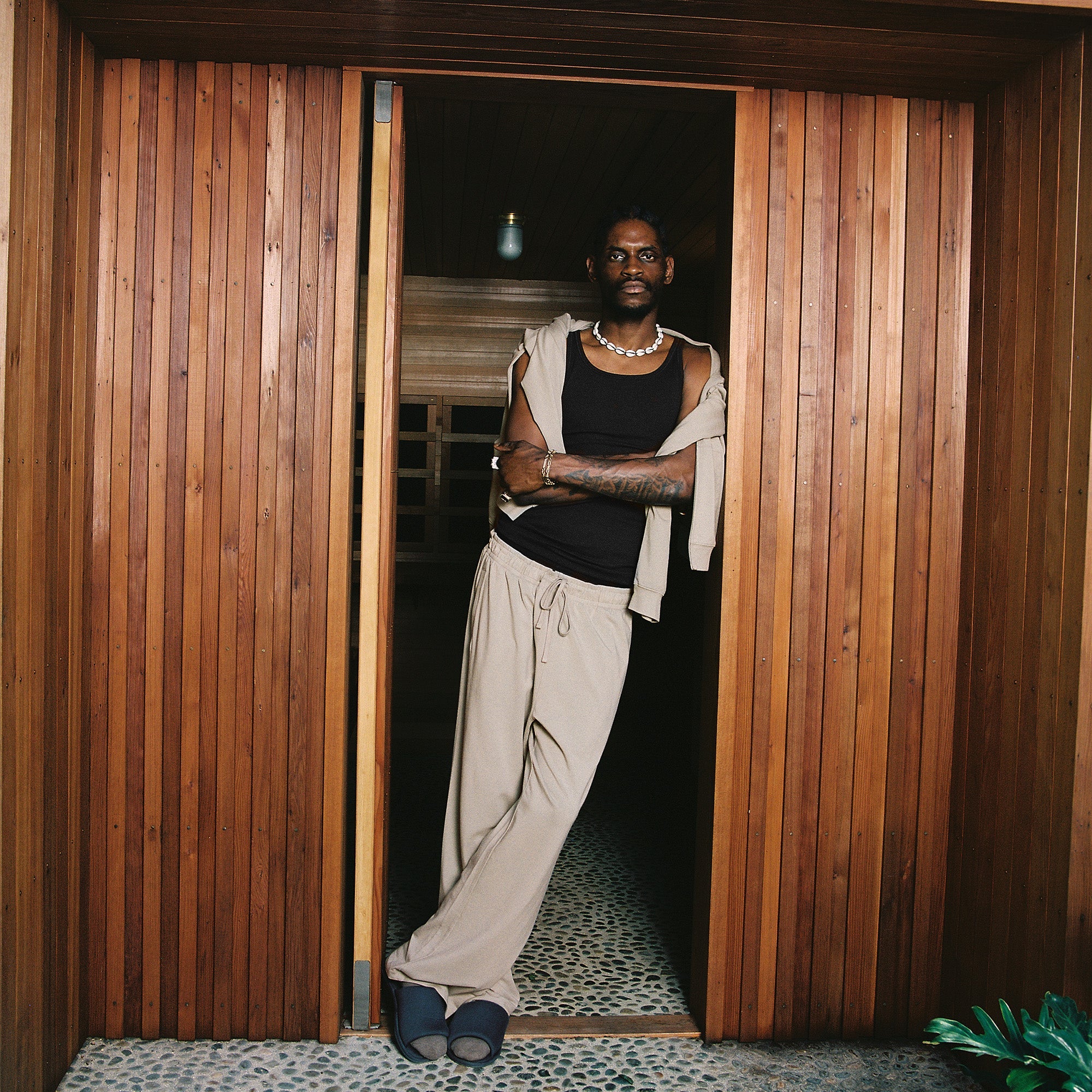 JERSEY LOUNGE MENS RELAXED STRAIGHT LEG PANT | SHALE