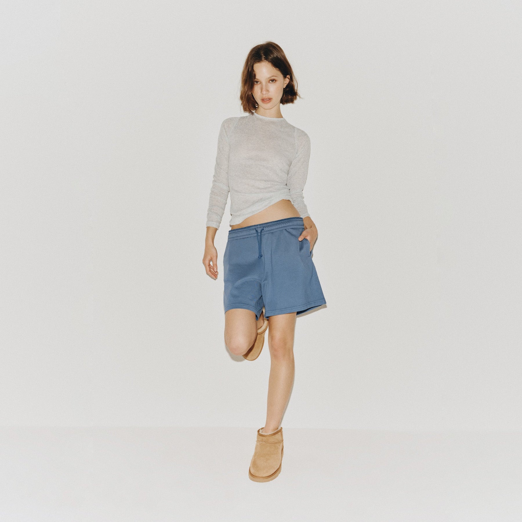 OUTDOOR HEAVY JERSEY LONG SHORT | HARBOR