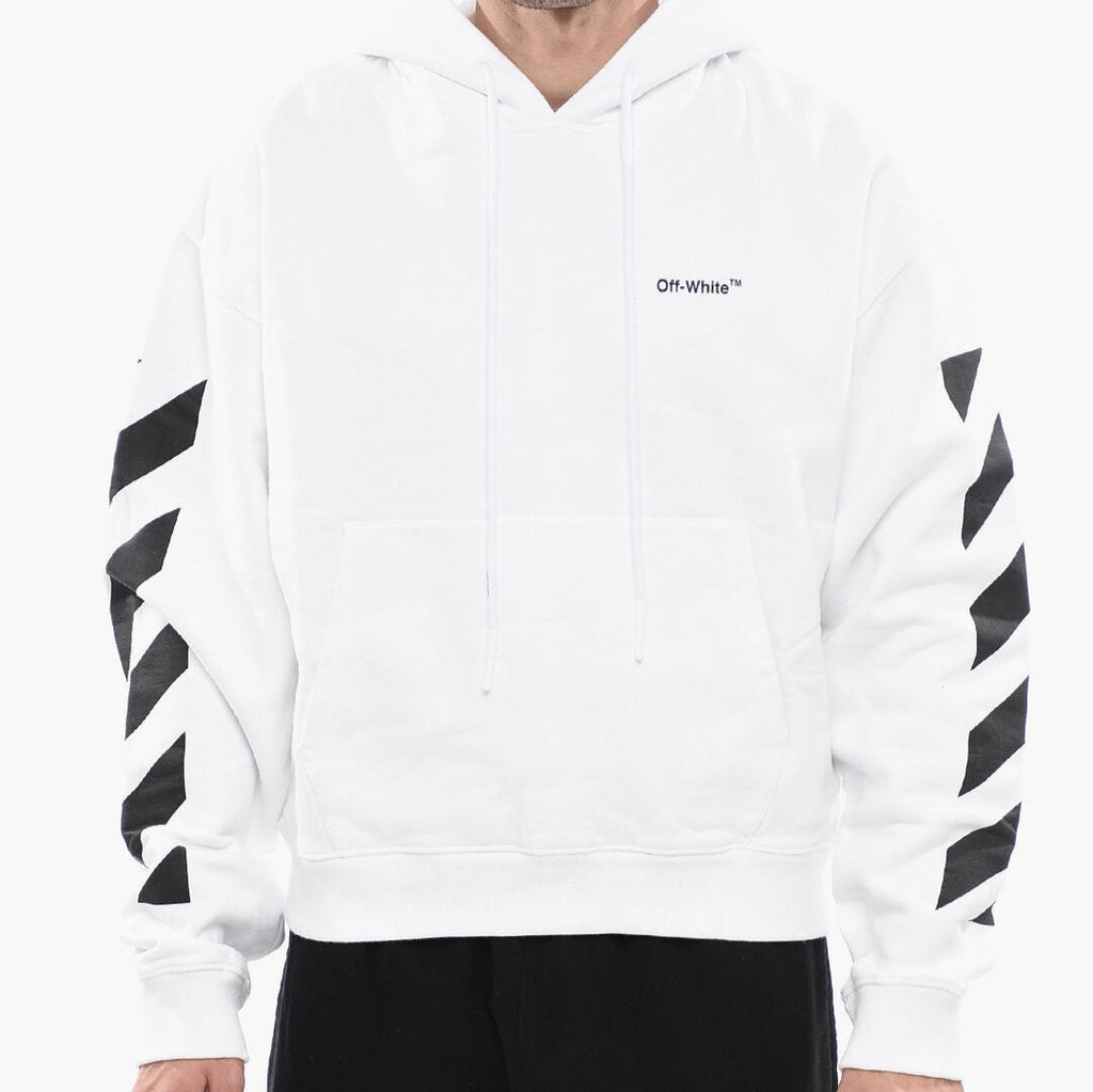 Off White Off-White PERMANENT Hoodie DIAG HELVETICA with Front Pocket - Hoodies | Shop From The Mirage