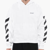 Off-White PERMANENT Hoodie DIAG HELVETICA with Front Pocket