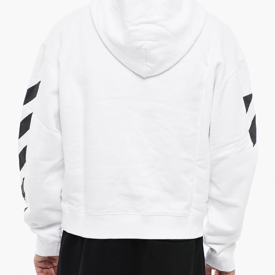 Off White Off-White PERMANENT Hoodie DIAG HELVETICA with Front Pocket - Hoodies | Shop From The Mirage