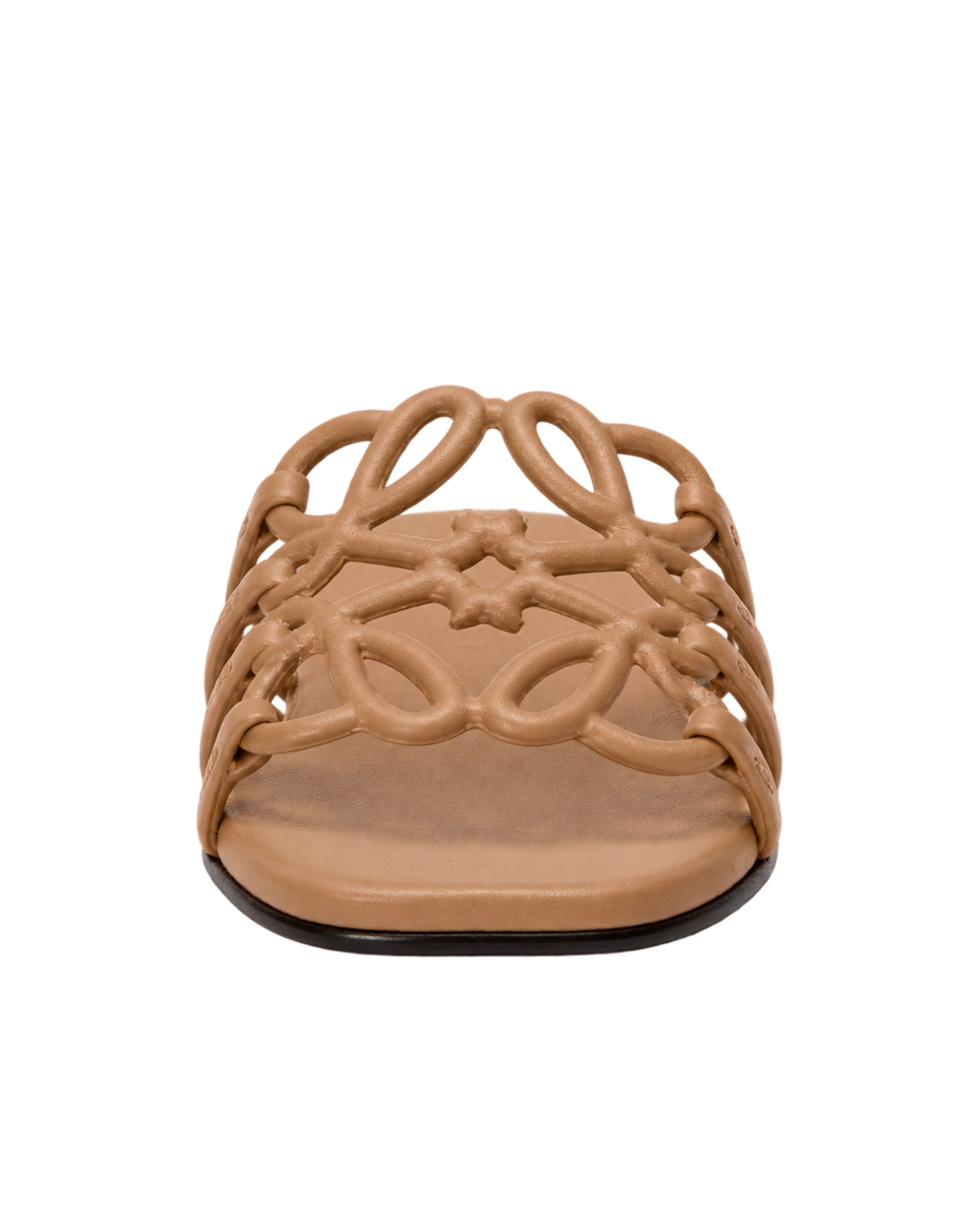 Petal Anagram slide in calfskin