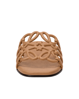 Petal Anagram slide in calfskin
