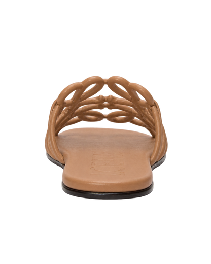 Petal Anagram slide in calfskin