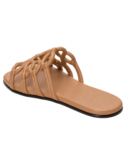 Petal Anagram slide in calfskin