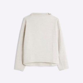 Petite Beige Long Sleeve Cosy Top