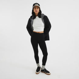 Petite black high waisted leggings