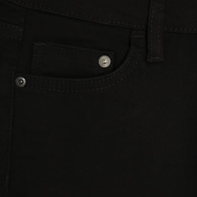 Petite Black Mid Rise Flared Jeans