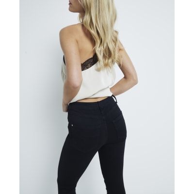Petite Black Mid Rise Sculpt Molly Jeggings