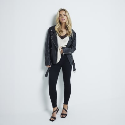 Petite Black Mid Rise Sculpt Molly Jeggings