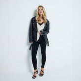 Petite Black Mid Rise Sculpt Molly Jeggings