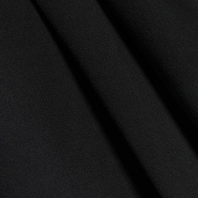 Petite black pleated wide leg trousers