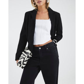 Petite Black Relaxed Straight Jeans