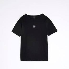 Petite Black Short Sleeve Logo T-shirt